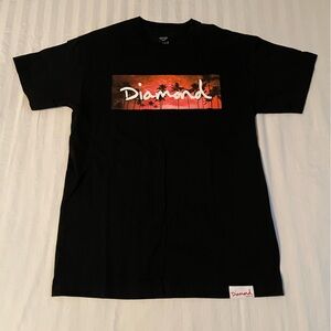 Diamond Supply Co. Black and Red Graphic Tee
